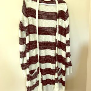 Torrid Long Striped Cardigan.